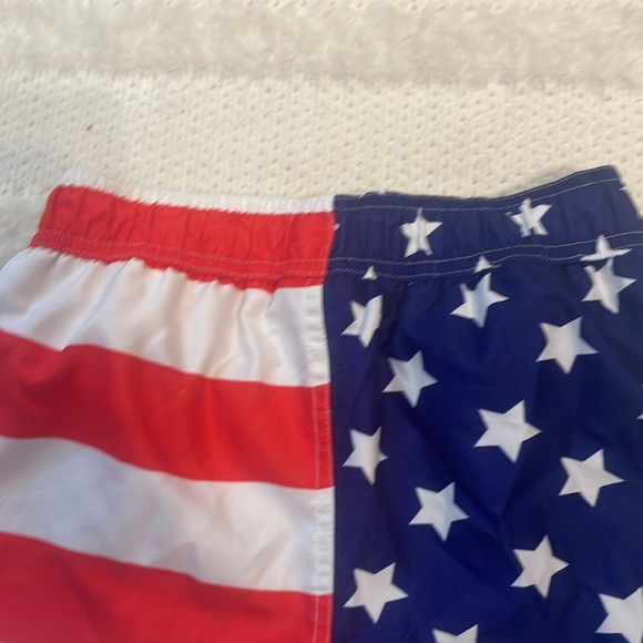 Revolution swim trunks USA patriotic American flag stars and stripes boys M 8 10 - Picture 6 of 9